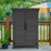 Mcombo Outdoor Wood Storage Cabinet, Small Size Garden Wooden Tool Shed with Double doors, Outside Tools Cabinet for Backyard (24.6”x 18.3”x38.2”) 6059-0985CR