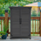 MCombo Outdoor Wood Storage Cabinet, Small Size Garden Wooden Tool Shed with Double doors, Outside Tools Cabinet for Backyard (24.6”x 18.3”x38.2”) 0985