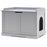 Lovupet Wooden Cat Washroom Bench, Wood Cat Litter Box Enclosure Hidden Side Table Furniture, Pet Kitty House Cabinet for Living Room ,Indoor Outdoor 6012-0657EY