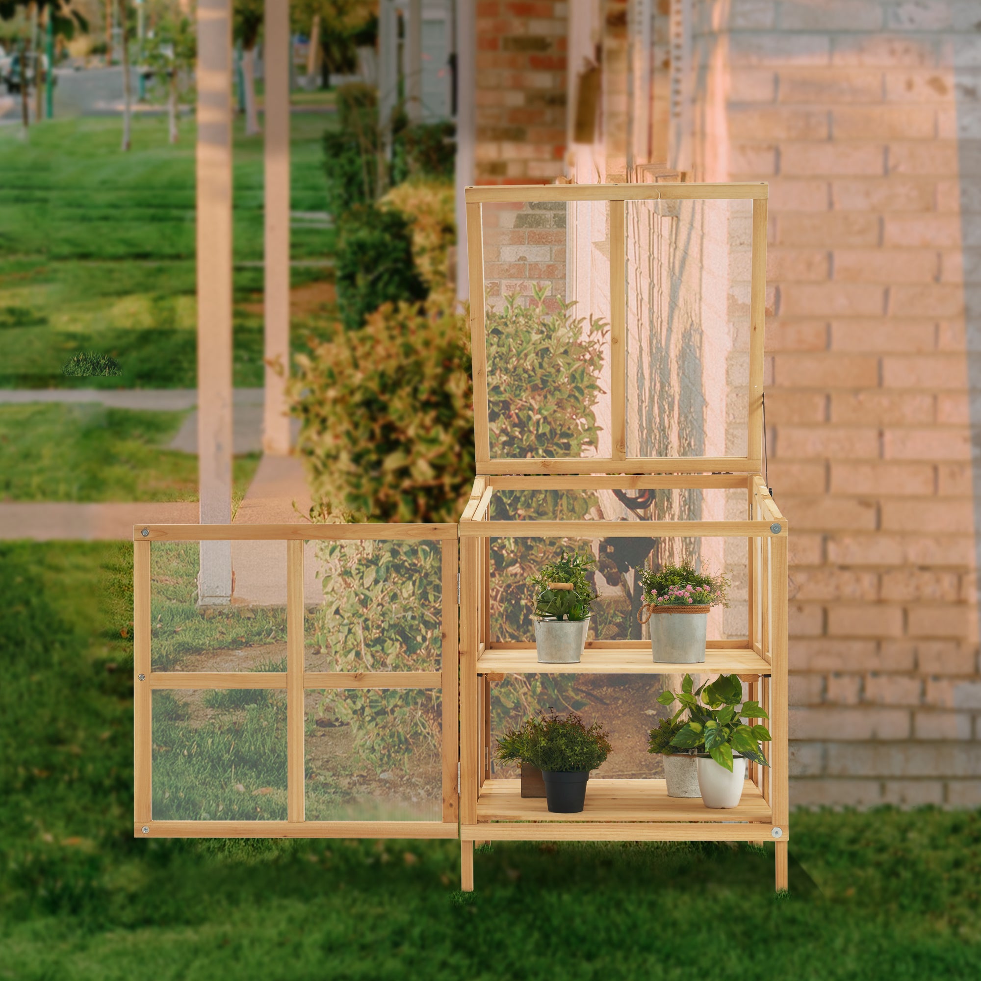 Portable Cold Frame Greenhouse, Foldable, 0122