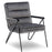 Mcombo Accent Chair with Ottoman, Velvet Modern Tufted Curved Backrest Club Chair, Upholstered Leisure Chairs with Metal Legs for Bedroom Living Room 4750/4747