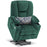 Mcombo Electric Power Lift Recliner Chair with Extended Footrest for Elderly People, 3 Positions, Hand Remote Control, Lumbar Pillow, 2 Cup Holders, USB Ports, 2 Side Pockets, Fabric 7507