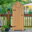 Mcombo 70” Wooden Garden Shed Wooden Lockers with Fir Wood, Fashionable Design with Double Doors Cabinet 6056-0770