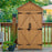 Mcombo Outdoor Storage Cabinet, Garden Wood Tool Shed, Outside Wooden Shed Closet with Shelves and Latch for Yard, Patio, Deck and Porch 6056-1000