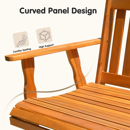 Patio Wood Garden Bench 2-Seat, BC01