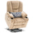 Mcombo Electric Power Lift Recliner Chair with Extended Footrest for Elderly People, 3 Positions, Hand Remote Control, Lumbar Pillow, 2 Cup Holders, USB Ports, 2 Side Pockets, Fabric 7507