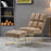 MCombo Accent Chair with Ottoman, Hot-Stamping Club Chair With Golden Metal Legs, Lounge Sofa Couch for Living Reading Room Bedroom 4013