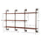 MCombo Industrial Pipe Shelving Wall Mounted, 63in Rustic Metal Floating Shelves, Solid Wood Book Shelves,Wall Shelf Unit Bookshelf Hanging Wall Shelves,Farmhouse Kitchen Bar Shelving(3 Tier),6090-Koala-K22,6090-Caber-C4