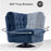 Mcombo Modern Swivel Accent Chairs, Button-Tufted Slipper Chair, Chenille Upholstered Wingback Leisure Sofa Chair for Living Room Bedroom LW753