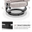 MCombo Swivel Recliner with Ottoman, Chenille Upholstered Massage TV Chair, Ergonomic Lounge Chairs for Living Room Bedroom 4605