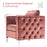 Mcombo Velvet Accent Club Chair, Upholstered Tufted Button Single Sofa Chair, with Silver Metal Legs, Modern Armchair for Living Room Bedroom 4066