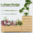 MCombo L Shape Wooden Raised Garden Bed, Outdoor Planter Box Elevated Garden Bed for Vegetables, Herb and Flowers, 0213
