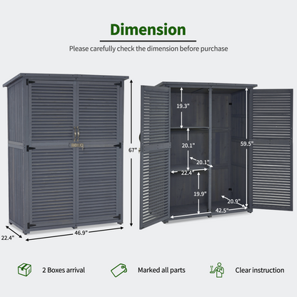 Outdoor Storage Cabinet, 0709|0808|1900