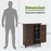 Mcombo Outdoor Wood Storage Cabinet, Small Size Garden Wooden Tool Shed with Double doors, Outside Tools Cabinet for Backyard (24.6”x 18.3”x38.2”) 6059-0985CR