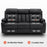 Mcombo Leather Power Loveseat Recliner, Electric Reclining Loveseat Sofa with Heat and Massage, Cup Holders, USB Charge Port for Living Room 6075/ 6095(with Console)