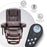 MCombo Recliner with Ottoman Chair Accent Recliner Chair with Vibration Massage, 360 Degree Swivel Wood Base, Faux Leather 9096