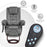 MCombo Fabric Recliner Massage Chair with Ottoman, Swivel Chair with Wood Base, for Living Reading Room Bedroom, 9099