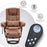 MCombo Recliner with Ottoman Chair Accent Recliner Chair with Vibration Massage, 360 Degree Swivel Wood Base, Faux Leather 9096