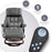 Mcombo Recliner with Ottoman Reclining Chair with Massage and Lumbar Pillow, 360 Degree Swivel Wood Base, Faux Leather 9068