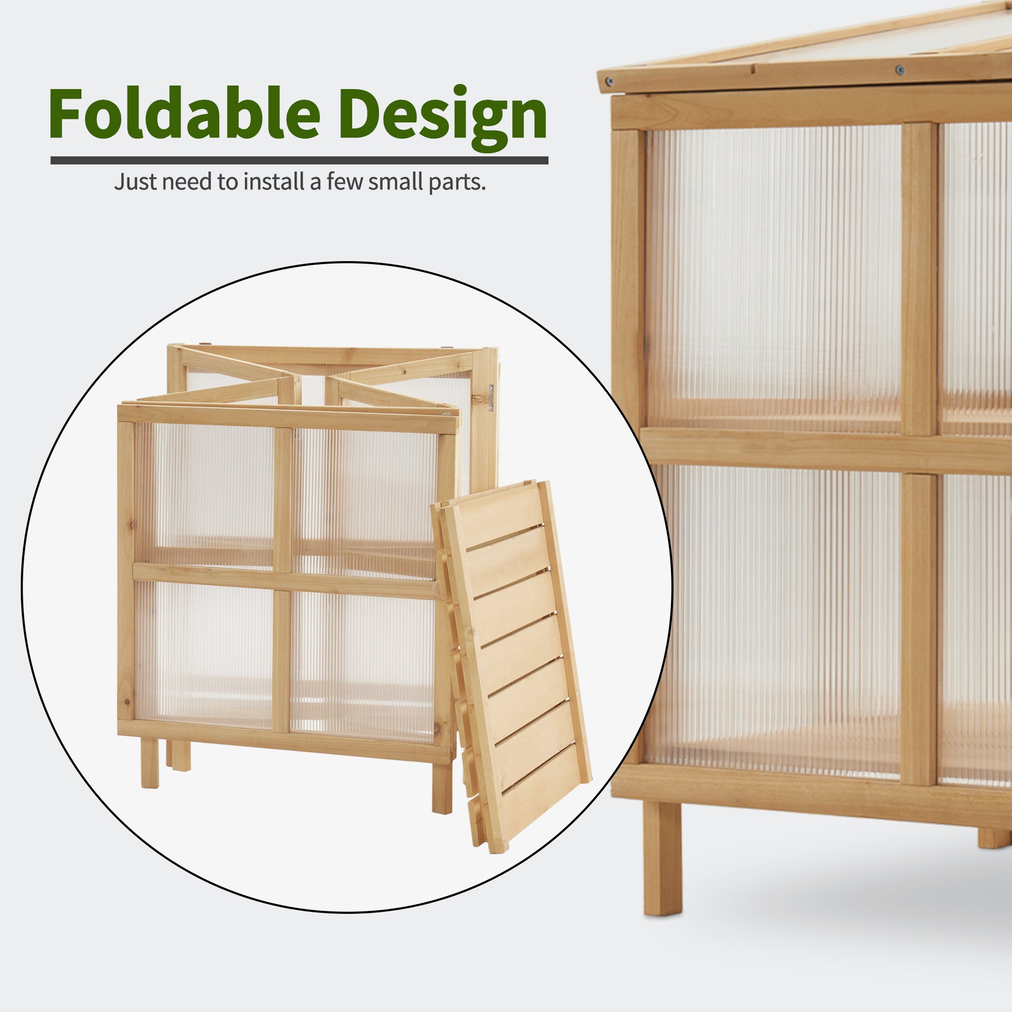 Portable Cold Frame Greenhouse, Foldable, 0122