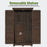 MCombo Outdoor Storage Cabinet, Garden Storage Shed, Outside Vertical Shed with Lockers, Outdoor 63 Inches Wood Tall Shed for Yard and Patio 6056-0870