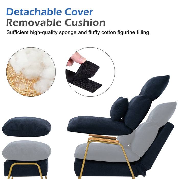 Backrest Cushion Office Chair Cushion Plush Chair Cushion Back Support Cushion Sofa Seat Cushion Integrated Recliner Backrest Cushion Plush PP Cotton