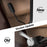 Mcombo Recliner with Ottoman Reclining Chair with Massage and Lumbar Pillow, 360 Degree Swivel Wood Base, Faux Leather 9068