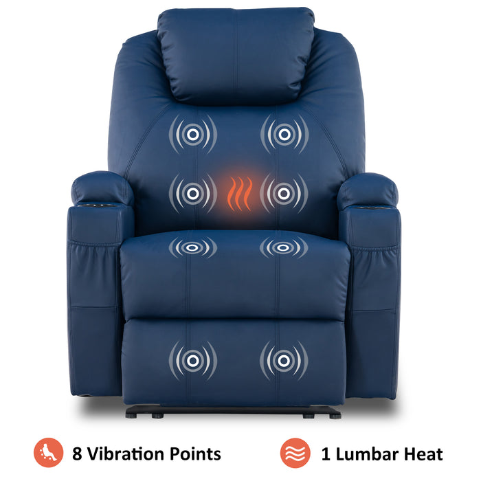 Mcombo Electric Power Recliner Chair with Massage and Heat, 2 Position —  MCombo