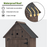 Mcombo Outdoor Wood Storage Cabinet, Small Size Garden Shed with Door and Shelves, Outside Tools Cabinet for Patio (30.3”x21.5”x56”) 0733