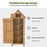 Mcombo 70” Wooden Garden Shed Wooden Lockers with Fir Wood, Fashionable Design with Double Doors Cabinet 6056-0770