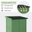 Mcombo Outdoor Wood Storage Cabinet, Small Size Garden Wooden Tool Shed with Double doors, Outside Tools Cabinet for Backyard (24.6”x 18.3”x38.2”) 6059-0985CR