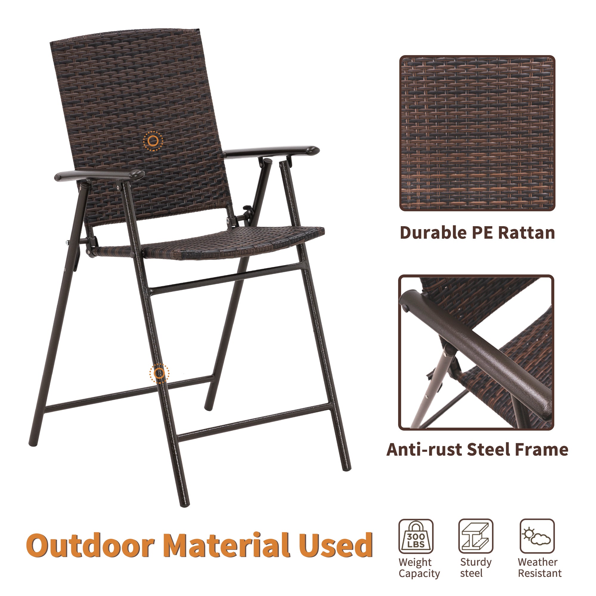5pc Wicker Patio Dining Set, DS86