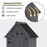 Mcombo Outdoor Wood Storage Cabinet, Small Size Garden Shed with Door and Shelves, Outside Tools Cabinet for Patio (30.3”x21.5”x56”) 0733