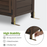 Mcombo Outdoor Wood Storage Cabinet, Small Size Garden Wooden Tool Shed with Double doors, Outside Tools Cabinet for Backyard (24.6”x 18.3”x38.2”) 6059-0985CR