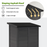 Mcombo Outdoor Wood Storage Cabinet, Small Size Garden Wooden Tool Shed with Double doors, Outside Tools Cabinet for Backyard (24.6”x 18.3”x38.2”) 6059-0985CR