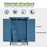 Mcombo Outdoor Wood Storage Cabinet, Small Size Garden Wooden Tool Shed with Double doors, Outside Tools Cabinet for Backyard (24.6”x 18.3”x38.2”) 6059-0985CR
