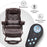 Mcombo Swivel Recliners with Ottoman, Vibration Massage TV Chairs with Side Pocket, Faux Leather Ergonomic Lounge Chair for Living Room Bedroom 4734