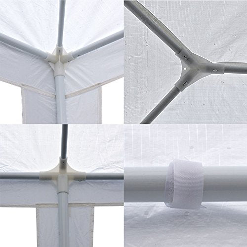 MCombo 10'x20' White Canopy Party Outdoor Gazebo Wedding Tent Removable Walls