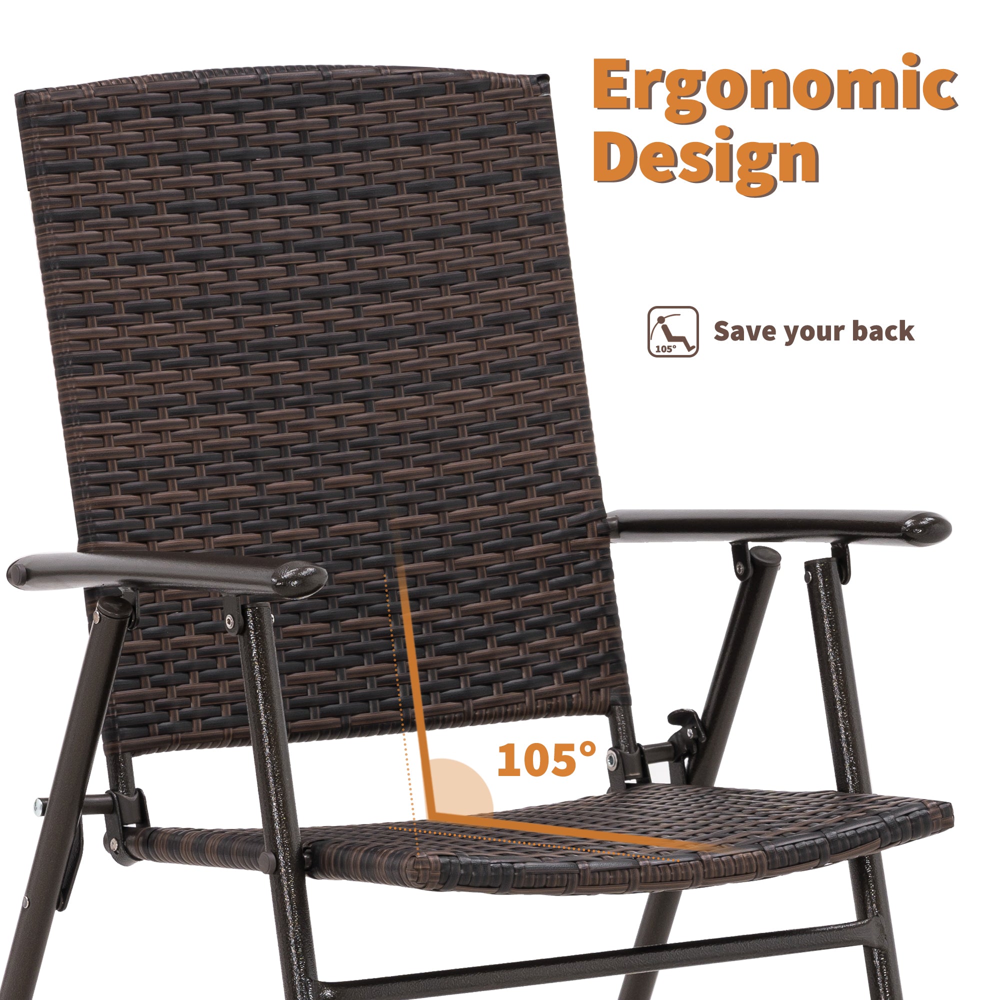 5pc Wicker Patio Dining Set, DS86