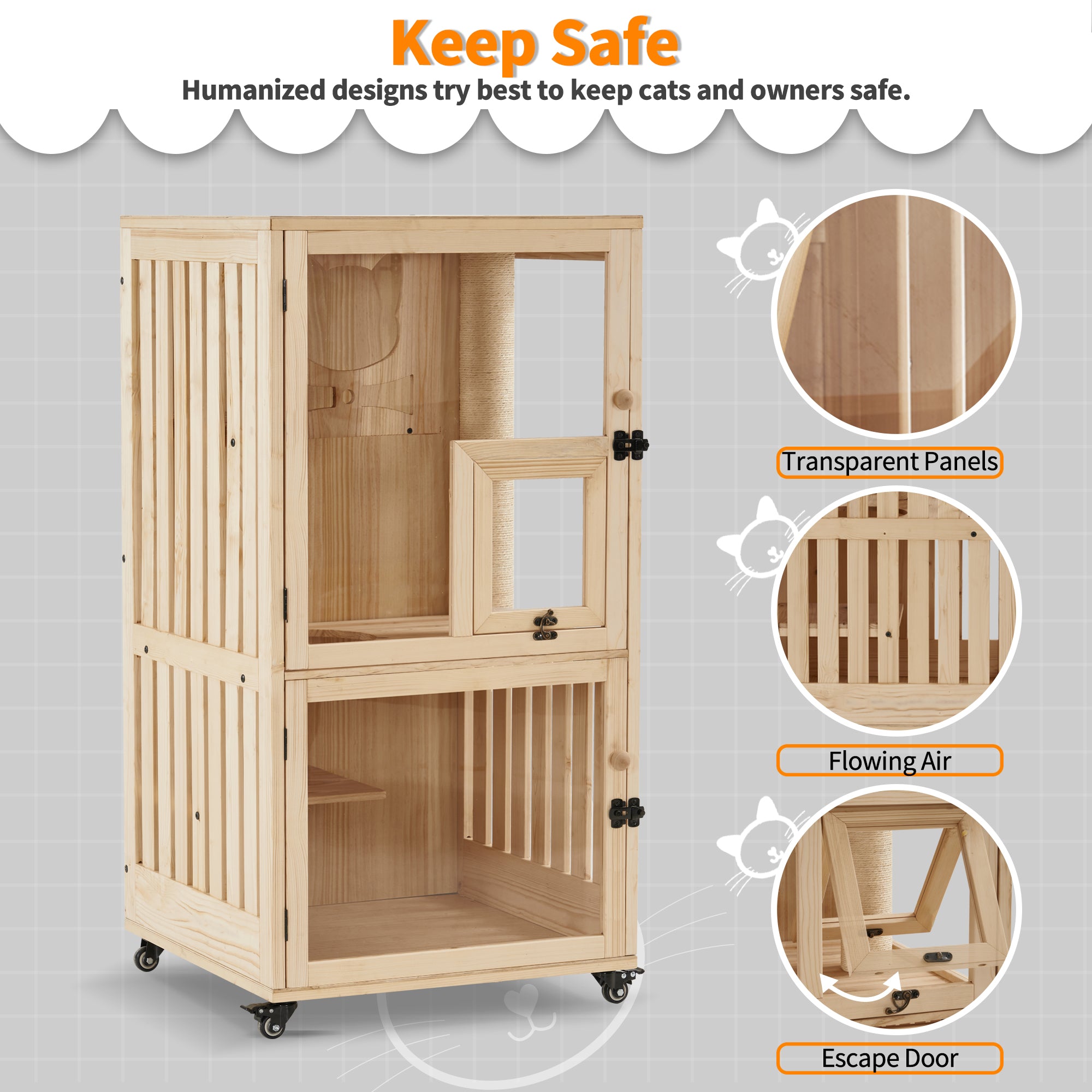 Cat House for Cats/Kittens, CT15