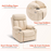 MCombo Large Power Lift Recliner Chair with Extended Footrest for Big and Tall Elderly People, USB Ports, Faux Leather 7426