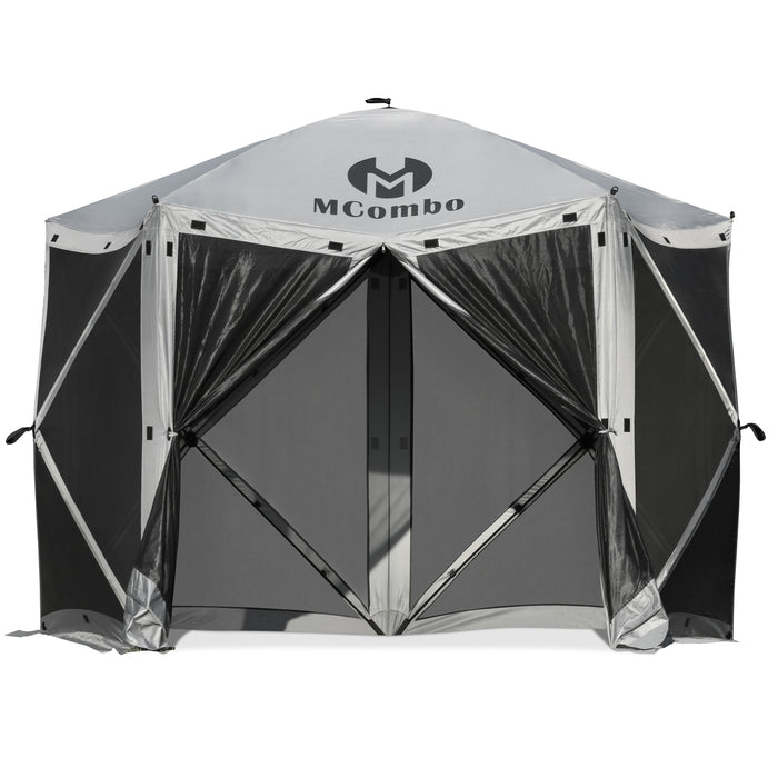 Mcombo 5-Sided Gazebo Portable Pop Up Tent Canopy, Shelter Hub Screen Tent for Outdoor Party (5-7 Persons), 1024-5PC