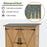 Mcombo Outdoor Storage Cabinet, Wood Garden Shed, Outside Tool Shed, Vertical Organizer Cabinet with Double Lockable Doors for Outside, Garden and Yard 6056-1400