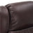 Mcombo Swivel Recliners with Ottoman, Vibration Massage TV Chairs with Side Pocket, Faux Leather Ergonomic Lounge Chair for Living Room Bedroom 4734