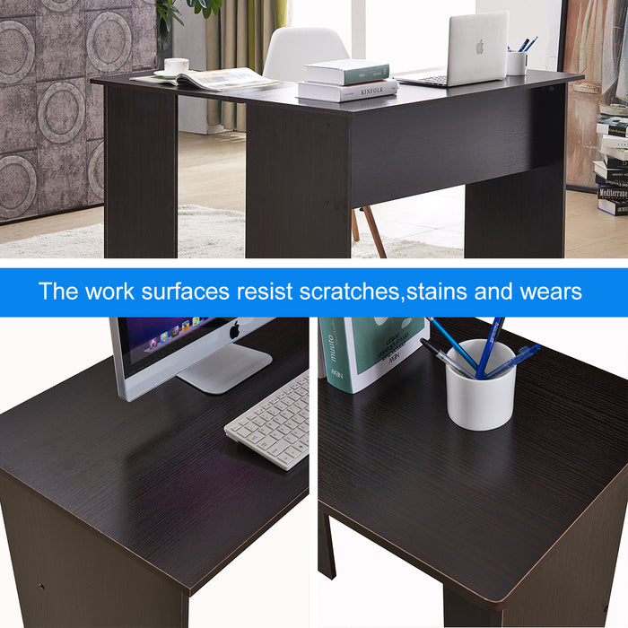USED Mcombo L Shaped Desk Corner Desk Home Office Workstation 6090-7191DK 6090-7194DK