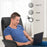 Mcombo Swivel Recliner with Ottoman, Modern Armchair with Heavy Duty Aluminum Base, Faux Leather Lounge Chair for Living Room Bedroom Office, 4603