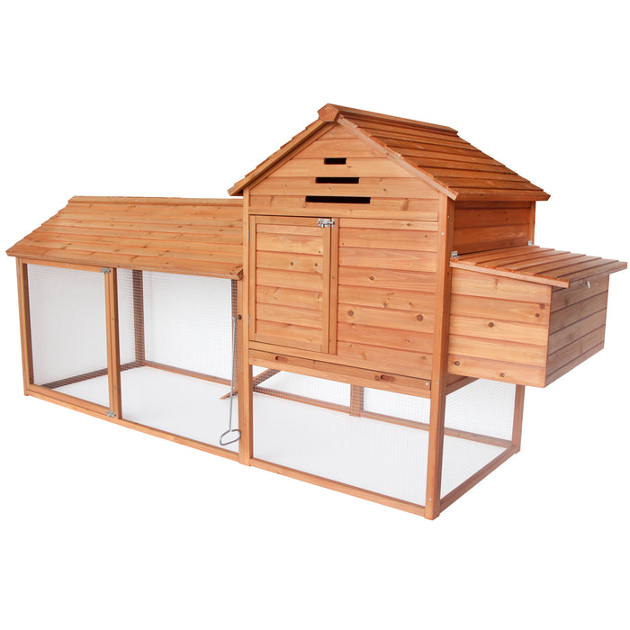USED Lovupet 9.3ft Xtra Large Chicken Poultry Rabbit Pet Coop Hen house Hutch Cage 0324
