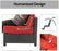 mcombo 7 PC Deluxe Outdoor Garden Patio Rattan Wicker Furniture Sectional Sofa Cushioned Seats 6080 Aluminum frame 6080-1007