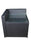 mcombo Black Wicker Sofa Patio Sectional Outdoor Furniture Chair Conversation Set 6085-DIY-EY