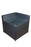 mcombo Black Wicker Sofa Patio Sectional Outdoor Furniture Chair Conversation Set 6085-DIY-BL